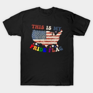 Celebrate Independence Day with Patriotic Pride: This Is My Pride Flag T-Shirt